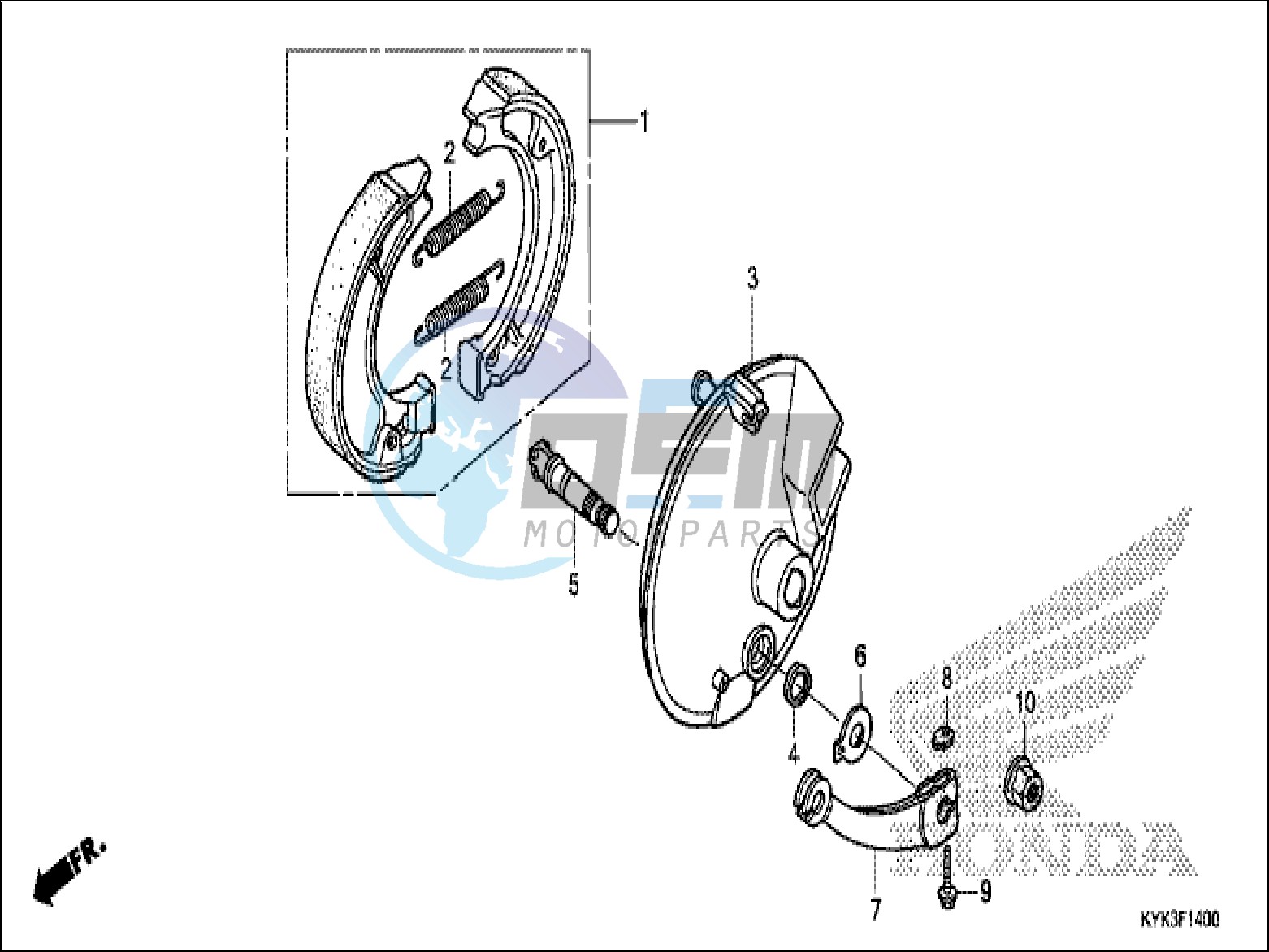 FRONT BRAKE PANEL