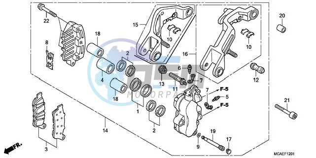 L. FRONT BRAKE CALIPER