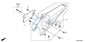 CRF450RB drawing REAR FENDER