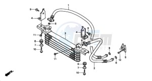 TRX450ES drawing OIL COOLER