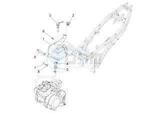 RS4 50 2T (CH, EU, JP) drawing Serbatoio olio mix