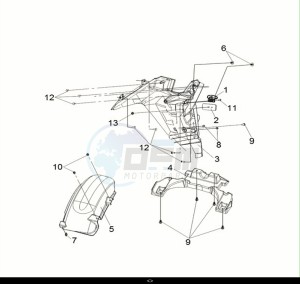 CRUISYM a 300 (LV30W2-EU) (M1) drawing RR. MUDGUARD