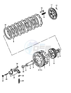 A100 (K-L-M-N-4) drawing CLUTCH