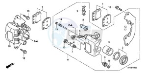 TRX420FPAA Australia - (U / PS) drawing FRONT BRAKE CALIPER