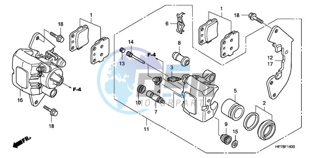 FRONT BRAKE CALIPER