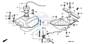 TRX250TMC drawing FUEL TANK