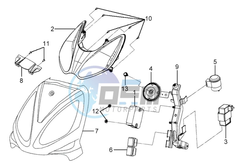 FR PLATE / HEAD LIGHT