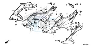 NC750XDE NC750XD Europe Direct - (ED) drawing SIDE COVER