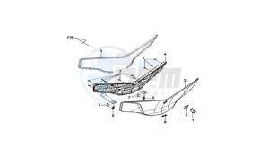 MAXSYM 400 EFI drawing COWLING