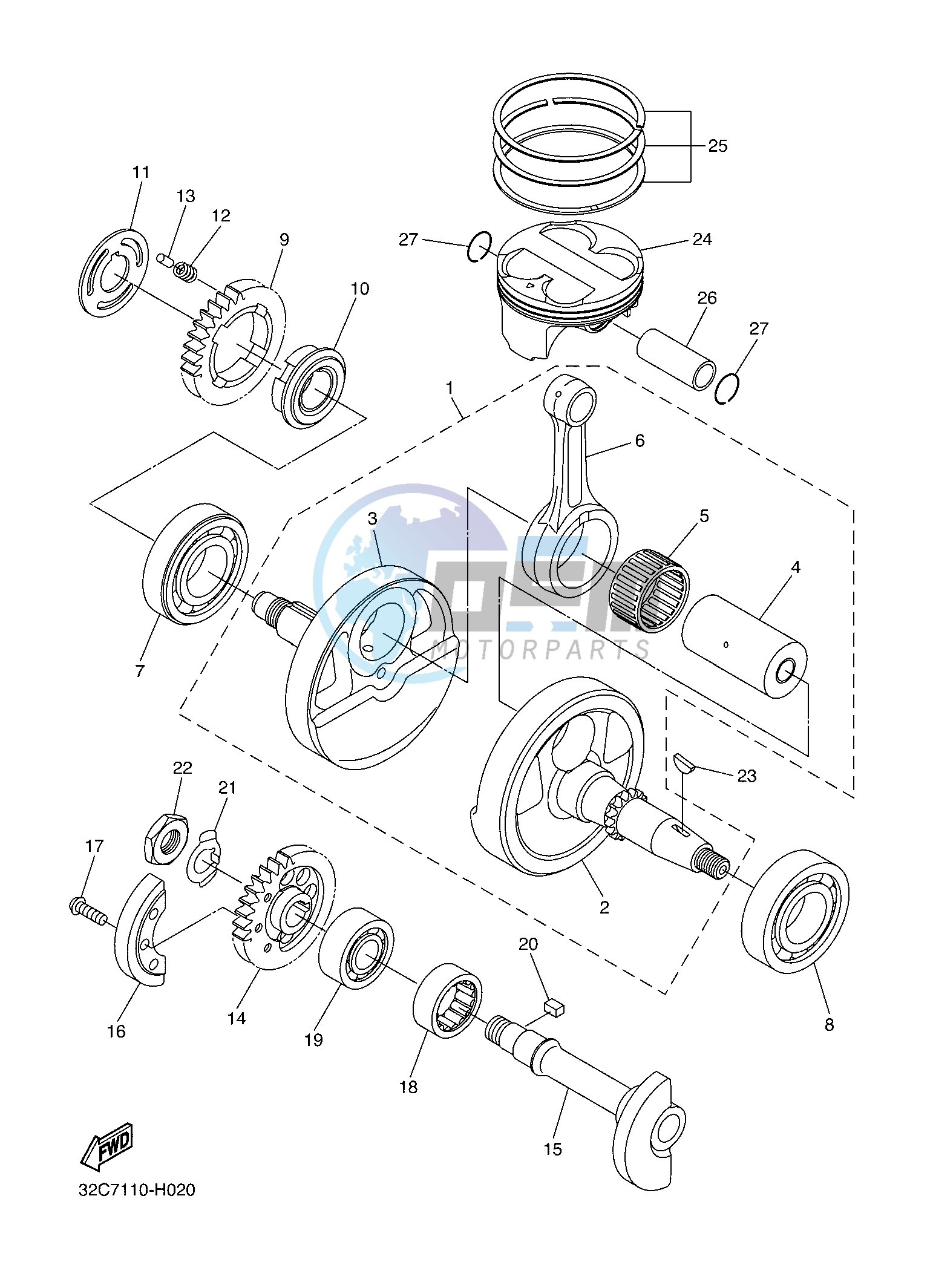 CRANKSHAFT & PISTON