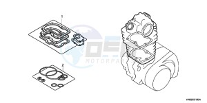 TRX250XC drawing GASKET KIT A