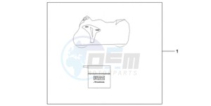 CBR1000RR9 France - (F / CMF MME REP) drawing INDOOR BODY COVER HRC