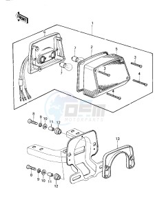 KZ 1300 A (A1-A3) drawing TAILLIGHT