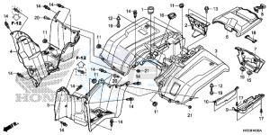 TRX420FA2E TRX420 Europe Direct - (ED) drawing REAR FENDER