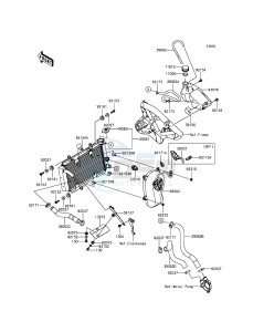 NINJA 250SL ABS BX250BGFA XX (EU ME A(FRICA) drawing Radiator