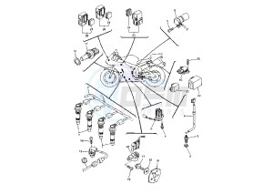 YZF R6 600 drawing ELECTRICAL DEVICES