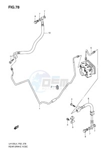 UH125 ABS BURGMAN EU drawing REAR BRAKE HOSE