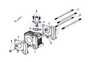 FIDDLE II 50 drawing CYLINDER / GASKETS