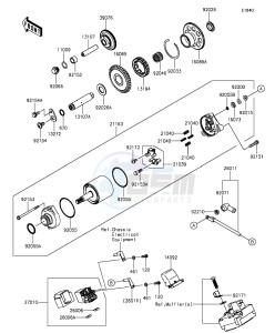 NINJA ZX-10R ABS ZX1000SGFB XX (EU ME A(FRICA) drawing Starter Motor