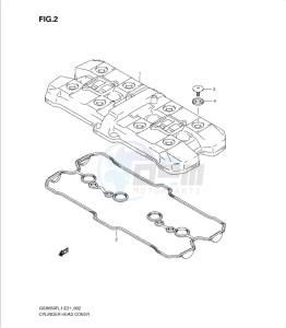 GSXF650 drawing CYLINDER HEAD COVER