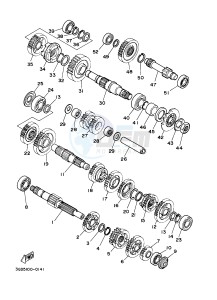 YFM350R YFM350RB RAPTOR 350 (10P9 10P9) drawing TRANSMISSION