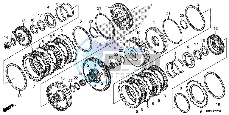 CLUTCH (TRX420FA1/FA2)