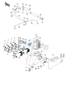 KZ 1000 D [Z1R] (D3) [Z1R] drawing AIR CLEANER -- 80 D3- -