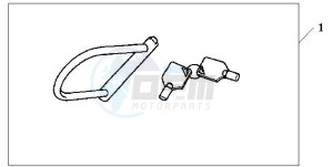 CBF600SA drawing HONDA U-LOCK