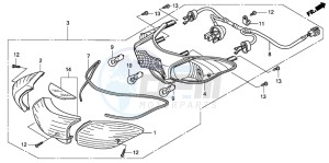 PES125 drawing REAR COMBINATION LIGHT