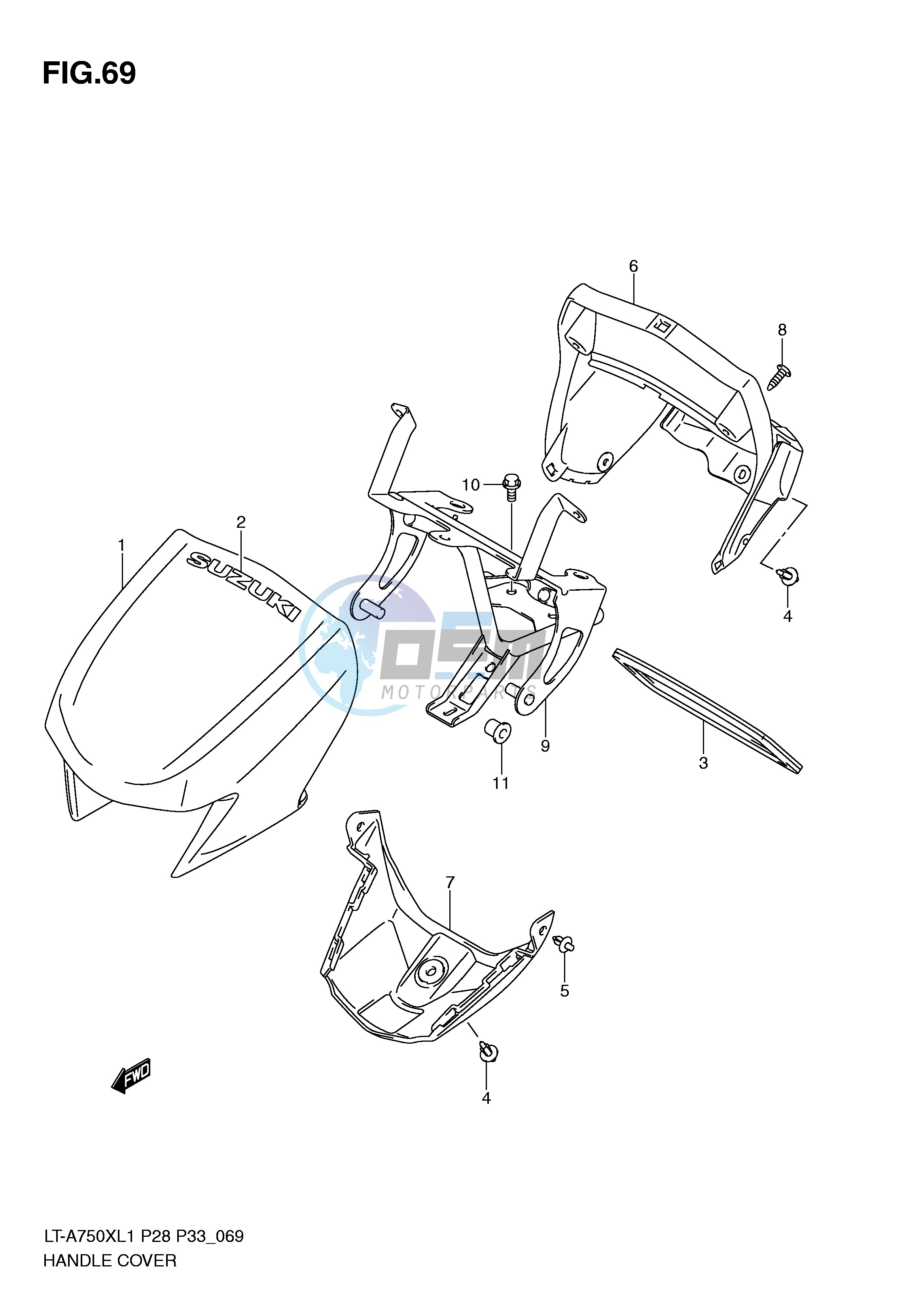 HANDLE COVER (LT-A750XL1 P33)