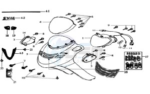 JOYRIDE 125 drawing HEAD LIGHT / HEAD LIGHT COWLING