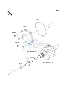 KVF 750 E [BRUTE FORCE 750 4X4I NRA OUTDOORS] (E8F-E9FA) E9FA drawing RECOIL STARTER