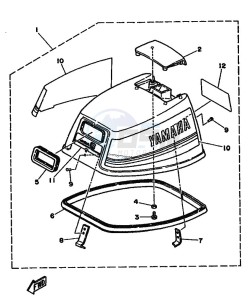 8C drawing FAIRING-UPPER