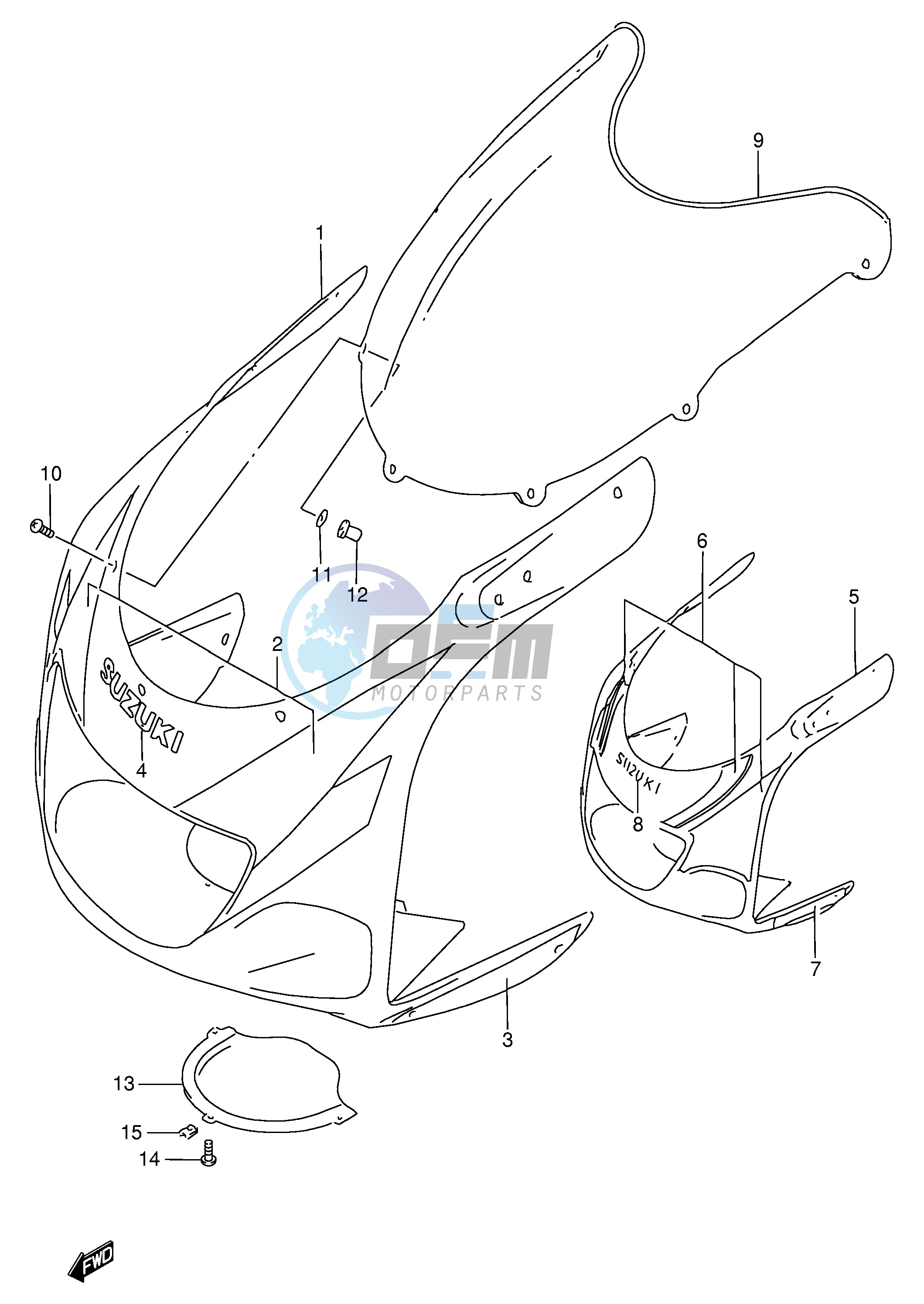 COWLING BODY (MODEL V)