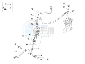 SX 50 E4 (EMEA) drawing Rear master cylinder