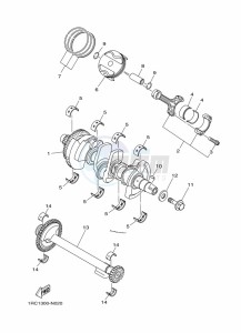 MT-09 MTN850-A (BS2T) drawing CRANKSHAFT & PISTON