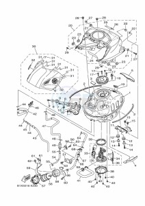 YZF250-A (B1X5) drawing FUEL TANK