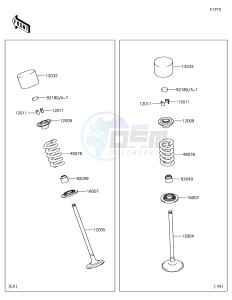 Z1000 ZR1000HHF XX (EU ME A(FRICA) drawing Valve(s)