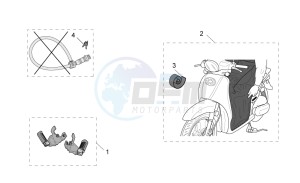 Scarabeo 50 4T E2 drawing Acc. - various