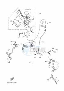 YFM450FWBD KODIAK 450 EPS (BEYB) drawing FRONT MASTER CYLINDER