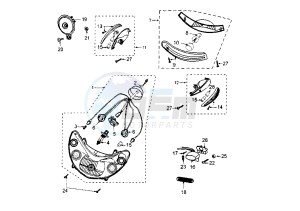 ELYSTAR - 150 cc drawing HEADLAMPS-BLINKERS