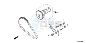 TRX420TMB TRX420 ED drawing CAM CHAIN/TENSIONER