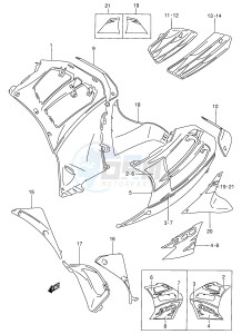 RF900R (E2) drawing UNDER COWLING BODY (RF900RS2)