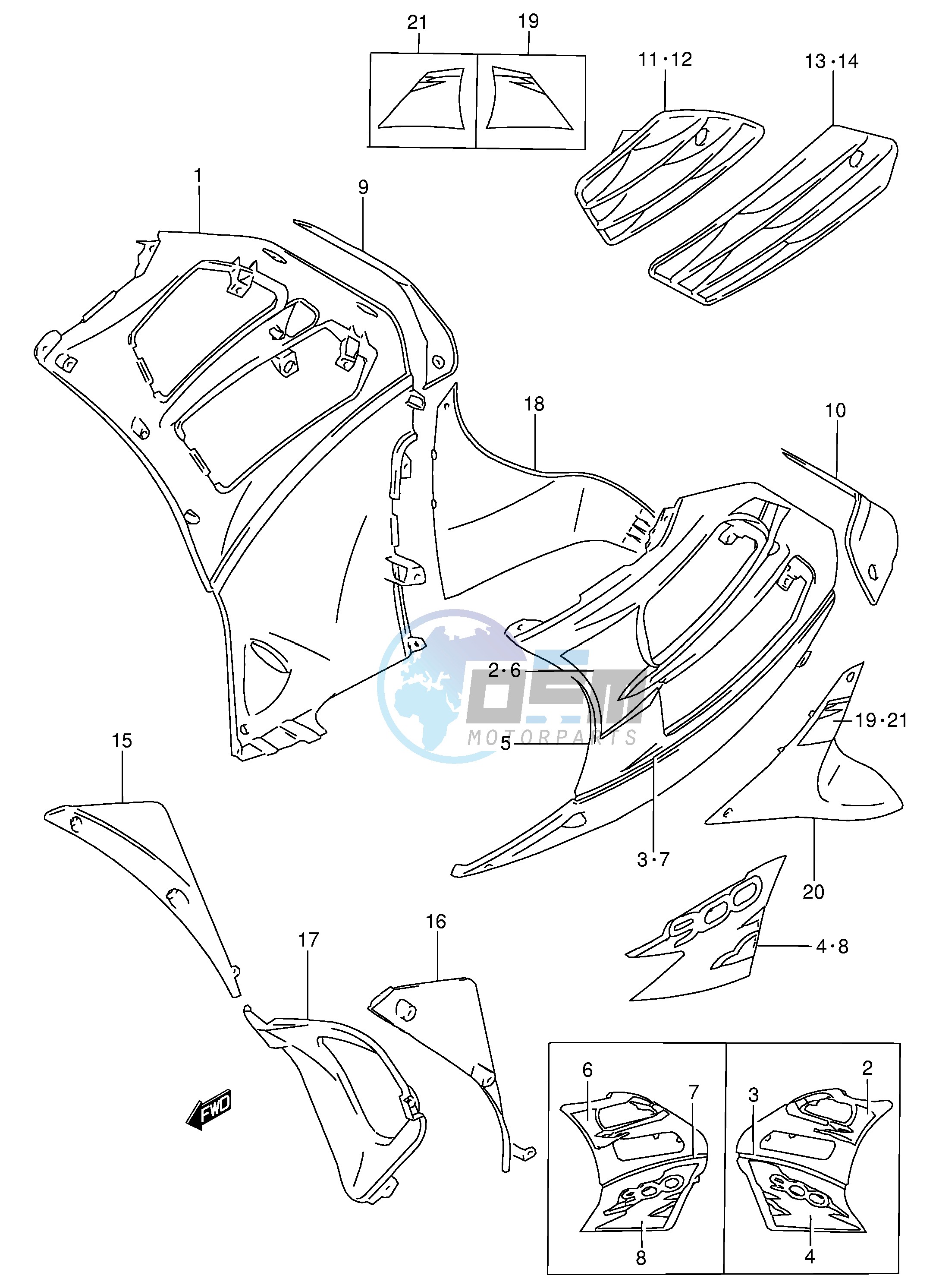 UNDER COWLING BODY (RF900RS2)