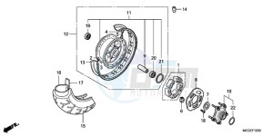 VT750C9 Korea - (KO) drawing REAR WHEEL