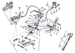 ELEFANT 750 drawing REAR BRAKE SYSTEM