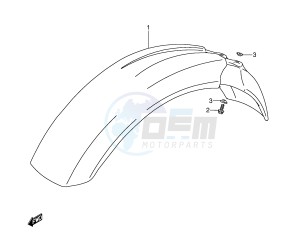 DR350 (E3) drawing FRONT FENDER