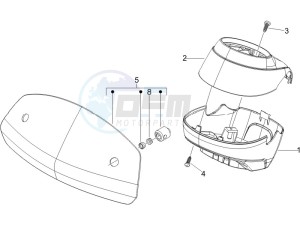 GTV 125 4T (Euro 3) drawing Handlebars coverages