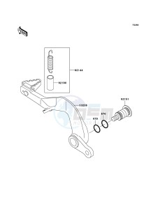 KX85_/_KX85_II KX85BBF EU drawing Brake Pedal