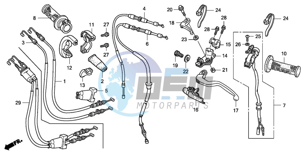 HANDLE LEVER/SWITCH/CABLE